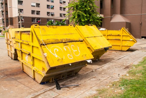 Secure rubbish removal payment area with protected online checkout