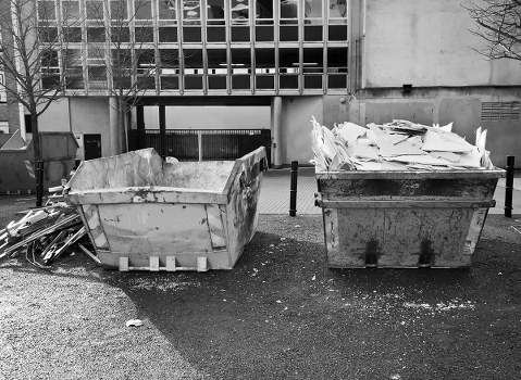 Office furniture disposal in Richmond Upon Thames with desks and chairs being cleared